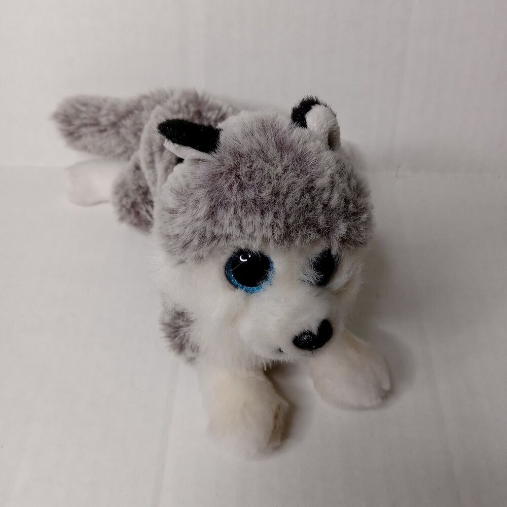 Ty stuffed animal plush toy Baltic Husky mini small Flawed Stained